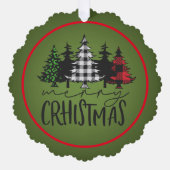 メリークリスマスプレッドツリー オーナメントカード (正面)