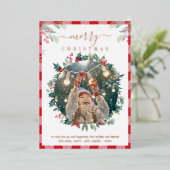 メリークリスマスプレッドフォトボタニカル 箔シーズンカード (立ち正面)