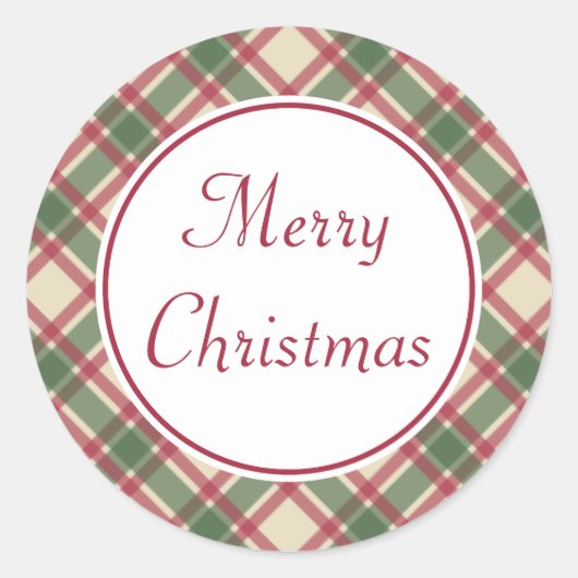 メリークリスマスプレッドホリデーシール ラウンドシール (正面)