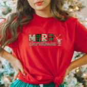 メリークリスマスプレド女性用シャツ Tシャツ