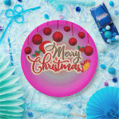 メリークリスマスプレート ペーパープレート (パーティー)