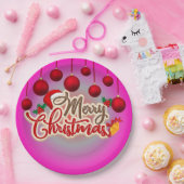 メリークリスマスプレート ペーパープレート (パーティー)