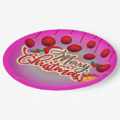 メリークリスマスプレート ペーパープレート (アングル)