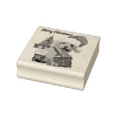 メリークリスマスプードルゴムスタンプ ラバースタンプ (スタンプ)