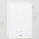 メリークリスマスプードル文房具 便箋 (裏面)