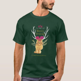 メリークリスマスプードルTシャツ Tシャツ
