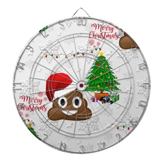 メリークリスマスプー絵文字 ダーツボード (正面)