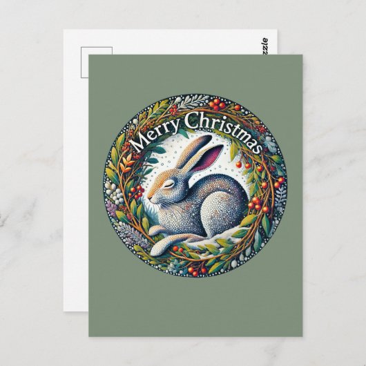 メリークリスマスヘア ポストカード (正面/裏面)