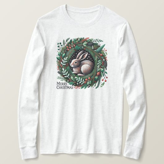 メリークリスマスヘア Tシャツ (デザイン正面)