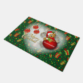 メリークリスマスベアー ドアマット (アングル)