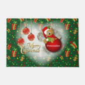 メリークリスマスベアー ドアマット (正面)