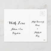 メリークリスマスベトナムチョークボードタイポグラフィ シーズンポストカード (裏面)