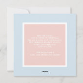 メリークリスマスベビーブルーピンクボーイガールツインズ シーズンカード (裏面)