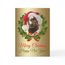 メリークリスマスベビーボーアヤギ油絵