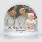 メリークリスマスベビー写真おばあちゃんグランパ (裏面)