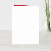 メリークリスマスベビー写真実在金ゴールド 箔グリーティングカード (裏面)