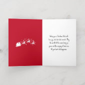 メリークリスマスベビー写真実在金ゴールド 箔グリーティングカード (内側レイダウン)