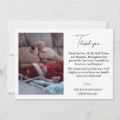 メリークリスマスベビー誕生のお知らせ 招待状 (裏面)