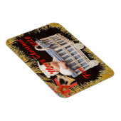 メリークリスマスベビー/カスタム子供の写真と名前 マグネット (右側)