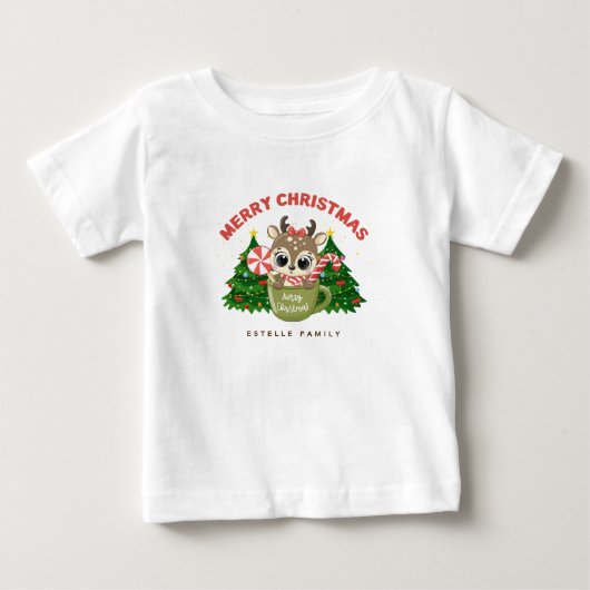 メリークリスマスベビー ベビーTシャツ (正面)