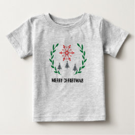 メリークリスマスベビー ベビーTシャツ
