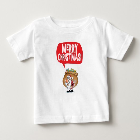 メリークリスマスベビー ベビーTシャツ (正面)