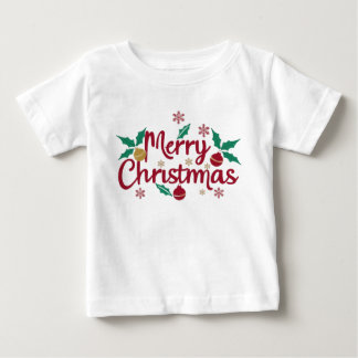 メリークリスマスベビーTシャツ ベビーTシャツ