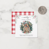 メリークリスマスベリーの写真 ノートカード (正面/裏面インサイチュ)