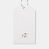 メリークリスマスベリーパーソナライズされた ギフトタグ (裏面)