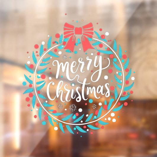 メリークリスマスベリーリース ウィンドウサイン (シート2)