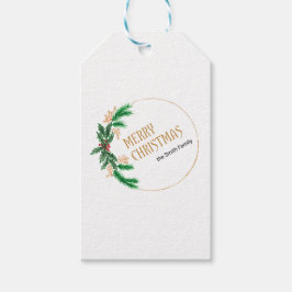メリークリスマスベリーリース ギフトタグ