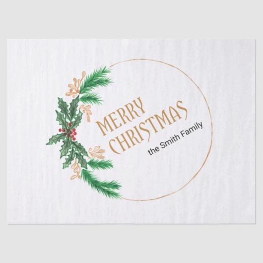 メリークリスマスベリーリース 薄葉紙 (正面)
