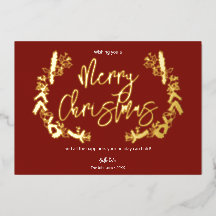 メリークリスマスベリー葉ズリースレッド