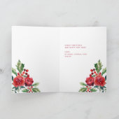 メリークリスマスベリー |緑と赤鳥 シーズンカード (内部)