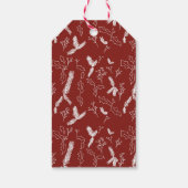 メリークリスマスベリ葉ーリースギフトラベル ギフトタグ (裏面)