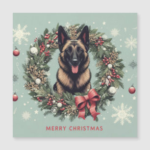 メリークリスマスベルギーマリノイスドッグクリスマス