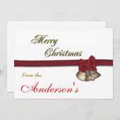 メリークリスマスベルズカード シーズンカード (正面/裏面)