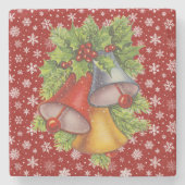 メリークリスマスベルズコースター ストーンコースター (正面)