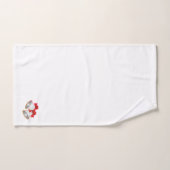 メリークリスマスベルズホワイト バスタオルセット (ハンドタオル)