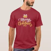 メリークリスマスベルヴィンテージデザイン Tシャツ (正面)