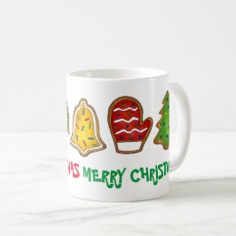 メリークリスマスベル雪だるまミッテンツリークッキー コーヒーマグカップ