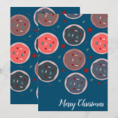 メリークリスマスベーカリー曇りクッキーふりかけ シーズンカード (正面/裏面)