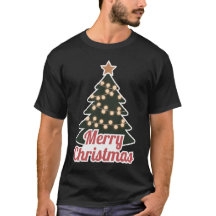 メリークリスマスベーシックダークTシャツ：フェスティバルニューモ