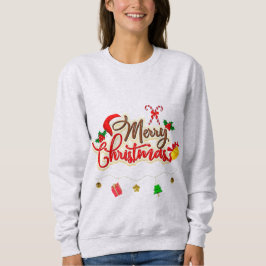 メリークリスマスベーシックSweatshirt in Ash Color スウェットシャツ