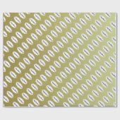 メリークリスマスベージュアンドホワイトグリッター ラッピングペーパー (フラット)