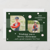 メリークリスマスベースボールスポーツ2写真家名 (正面)