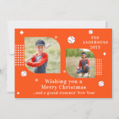 メリークリスマスベースボールスポーツ2写真家名 (正面)