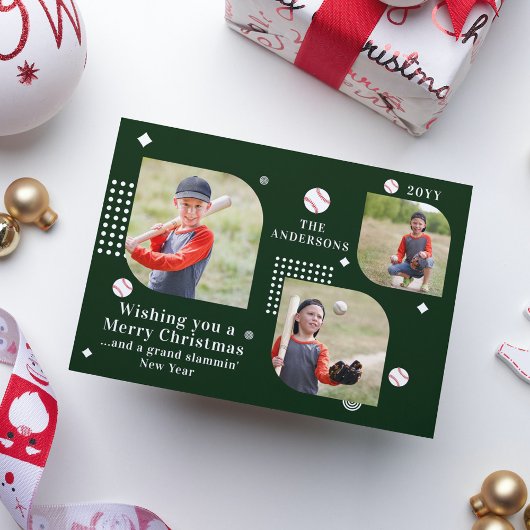 メリークリスマスベースボールスポーツ3写真家名