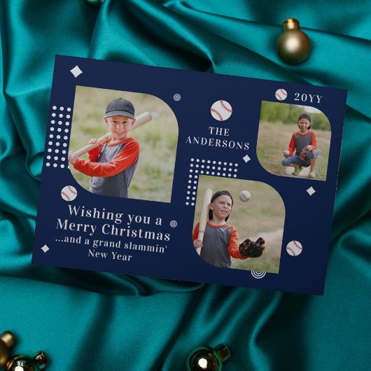 メリークリスマスベースボールスポーツ3写真家名