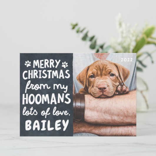 メリークリスマスペおもしろいッモダントのカスタム写真 シーズンカード (スタンド正面)